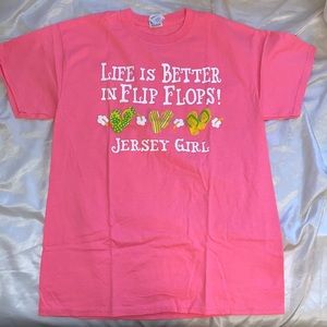 jersey girl pink tshirt